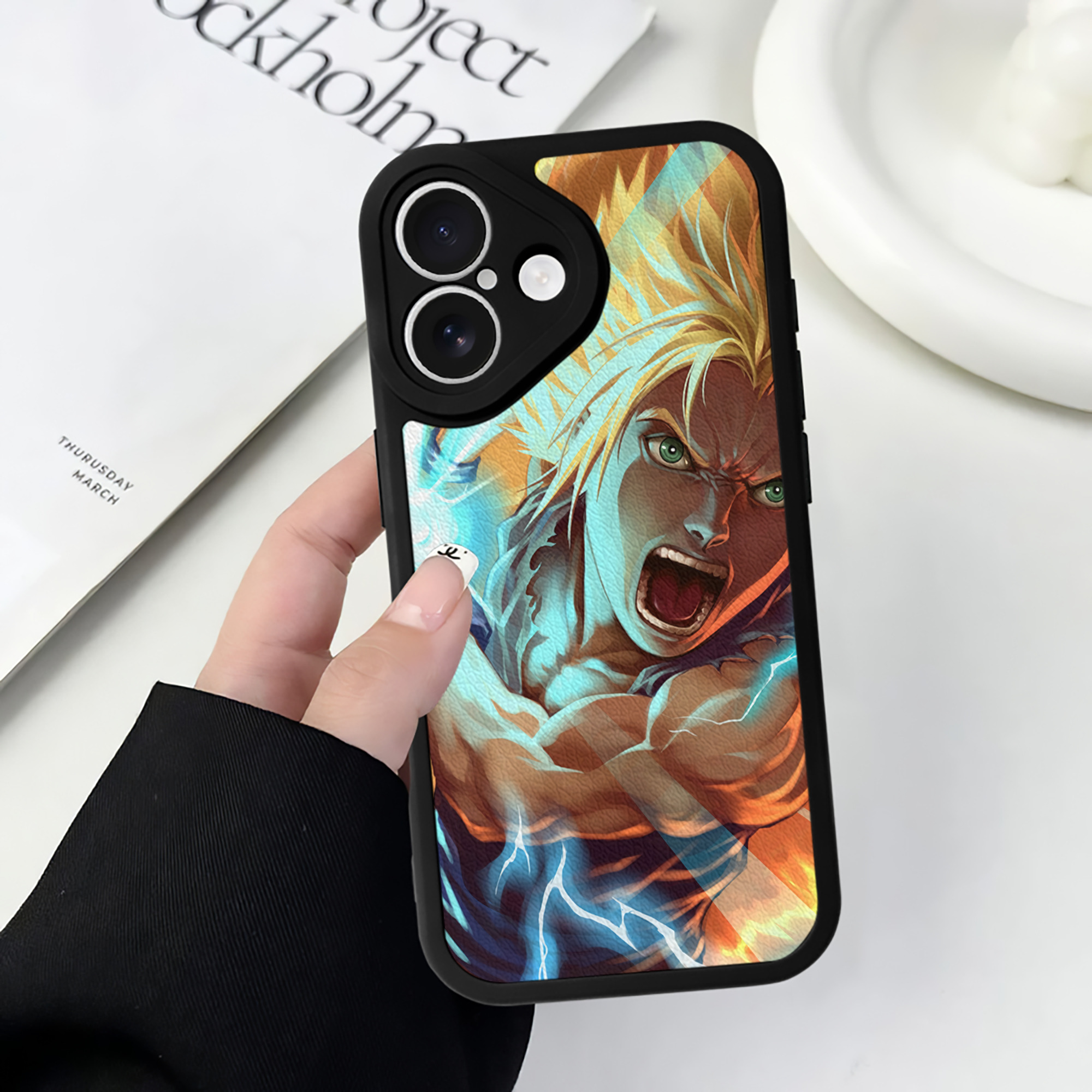 （画像用） ドラゴンボール DRAGON BALL 【iPhone 16シリーズ対応】シリコンスマホケース（レザー調） 材質：シリコン